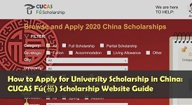 How to Apply for University Scholarship in China: CUCAS Fú(福) Scholarship Website Guide